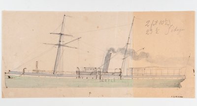 Stoomschip GEFLE door Per Wilhelm Cedergren